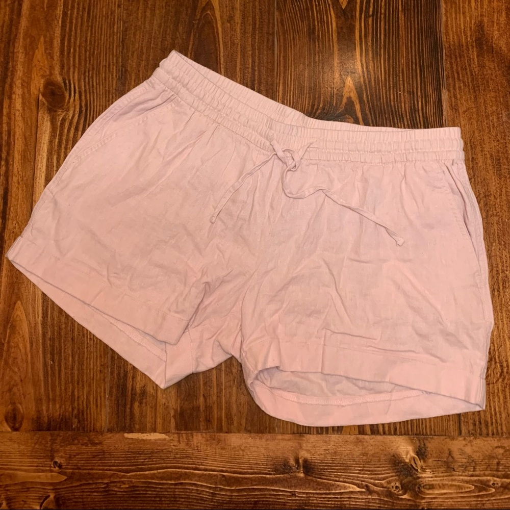 Old Navy Linen Shorts in Soft Pink (L)